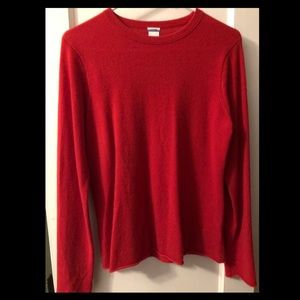JCrew Red Cashmere Sweater-great condition!!!